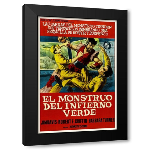 Spanish - Monster From Green Hell Black Modern Wood Framed Art Print by Hollywood Photo Archive