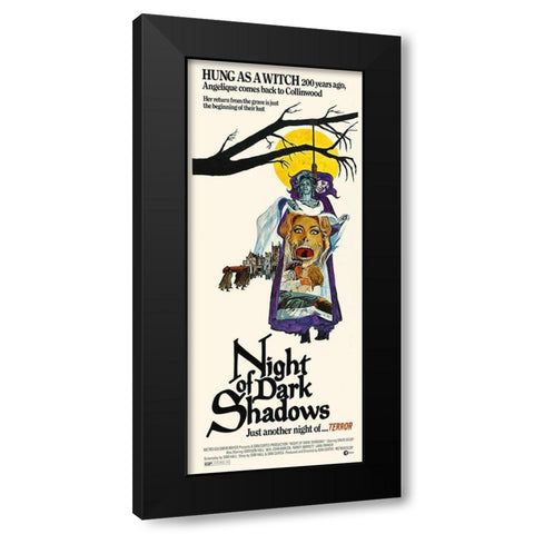 Night of Dark Shadows Black Modern Wood Framed Art Print with Double Matting by Hollywood Photo Archive