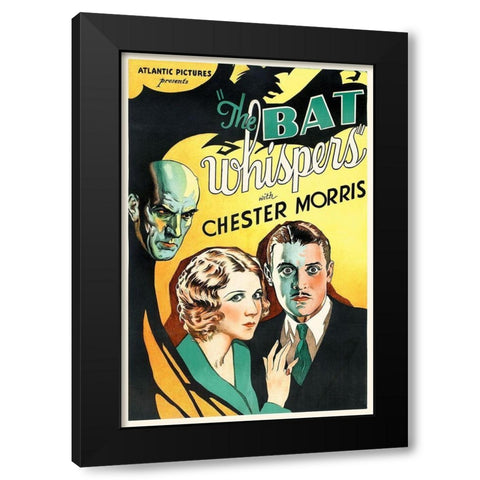 The Bat Whispers Black Modern Wood Framed Art Print with Double Matting by Hollywood Photo Archive