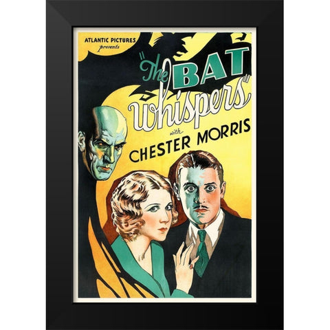 The Bat Whispers Black Modern Wood Framed Art Print by Hollywood Photo Archive