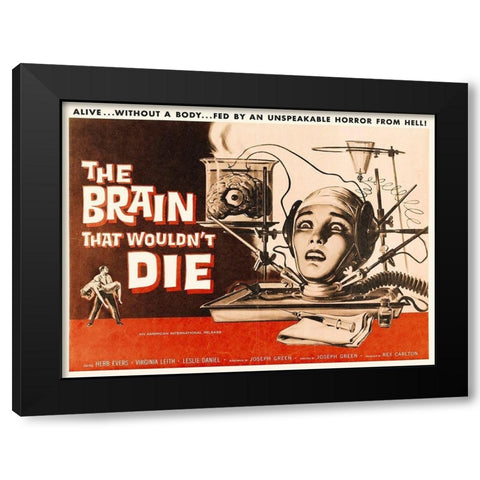 The Brain That Wouldnt Die Black Modern Wood Framed Art Print with Double Matting by Hollywood Photo Archive