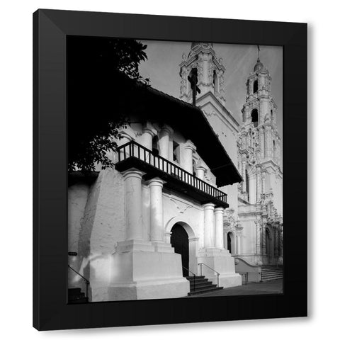 The 1791 Mission Dolores San Francisco California Black Modern Wood Framed Art Print with Double Matting by Highsmith, Carol