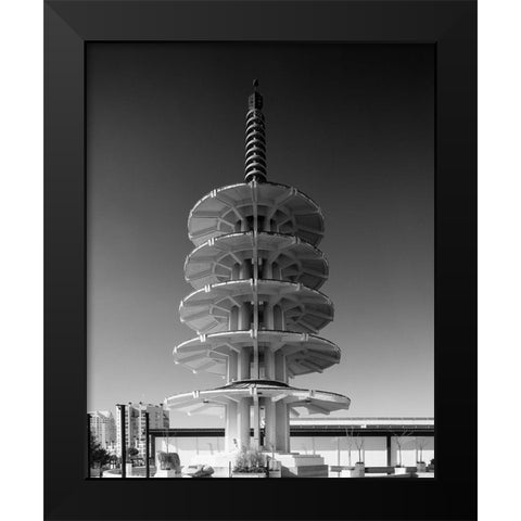 Japantown Peace Pagoda San Francisco California Black Modern Wood Framed Art Print by Highsmith, Carol