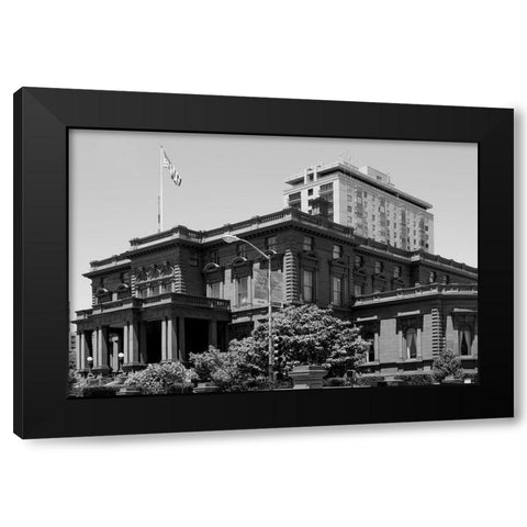 The Pacific-Union Club Nob Hill San Francisco Black Modern Wood Framed Art Print with Double Matting by Highsmith, Carol