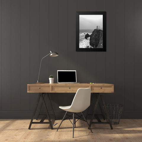 The Point Bonita Lighthouse San Francisco California Black Modern Wood Framed Art Print by Highsmith, Carol