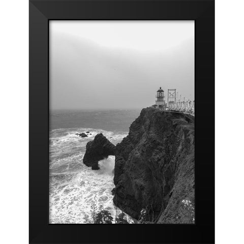 The Point Bonita Lighthouse San Francisco California Black Modern Wood Framed Art Print by Highsmith, Carol