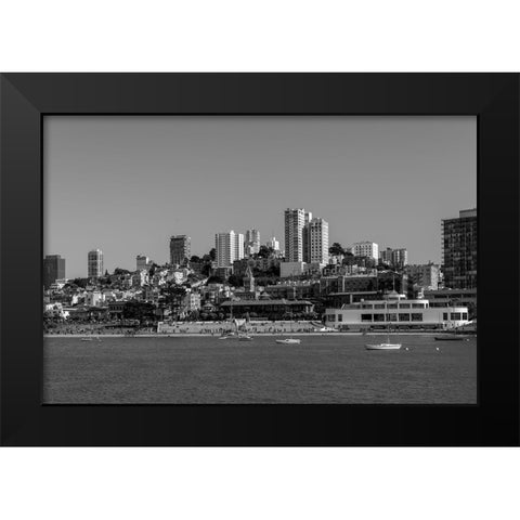 View of Ghiradelli Square in San Francisco California Black Modern Wood Framed Art Print by Highsmith, Carol