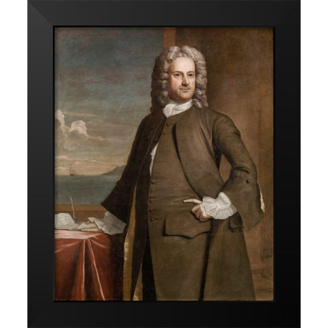 Charles Apthorp Black Modern Wood Framed Art Print by Feke, Robert