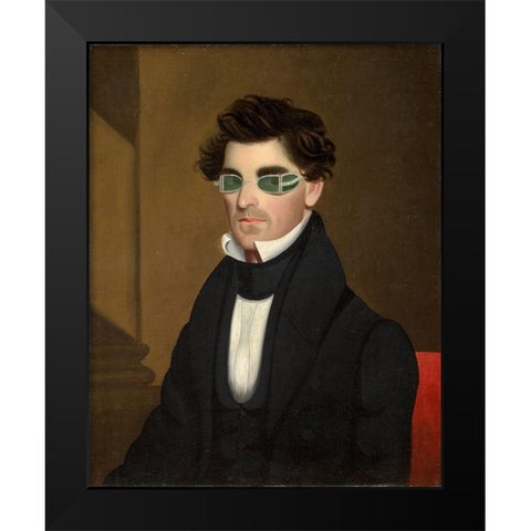 Nathaniel Olds Black Modern Wood Framed Art Print by Wade, Jeptha Homer