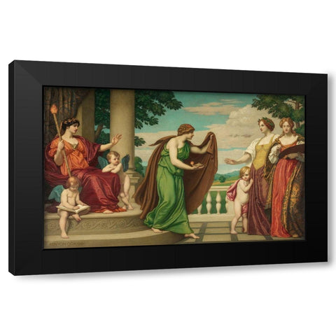 Tradition Black Modern Wood Framed Art Print by Cox, Kenyon