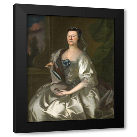 Hannah Wentworth Atkinson Black Modern Wood Framed Art Print with Double Matting by Blackburn, Joseph