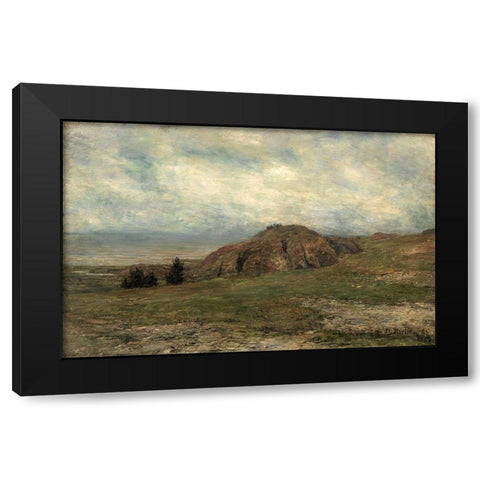 Wild Coast Newport Black Modern Wood Framed Art Print by Martin, Homer Dodge
