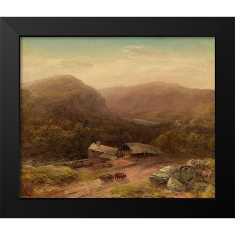 In the Housatonic Valley Black Modern Wood Framed Art Print by Martin, Homer Dodge
