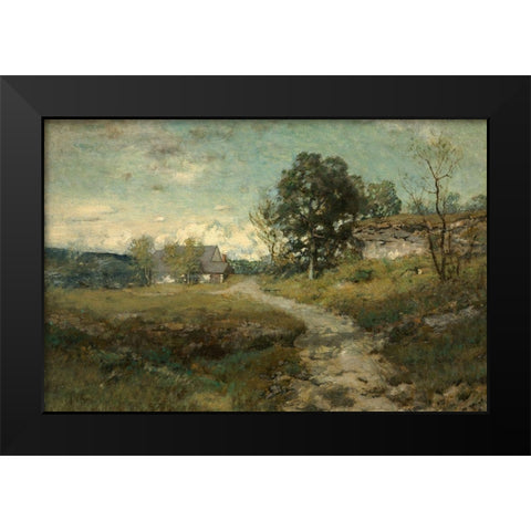 Arkville Landscape Black Modern Wood Framed Art Print by Wyant, Alexander H.