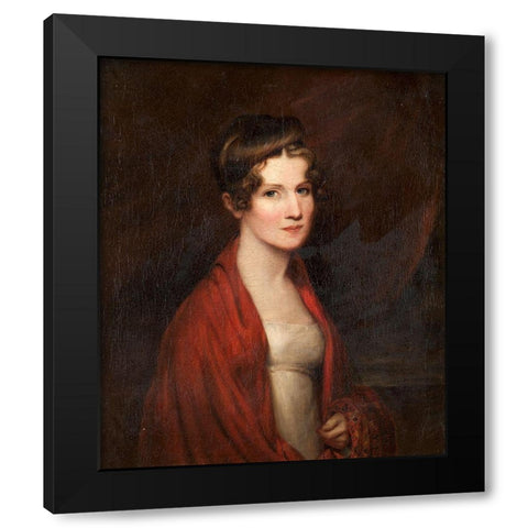 Mary Fairlie Cooper Black Modern Wood Framed Art Print by Dunlap, Wiliam