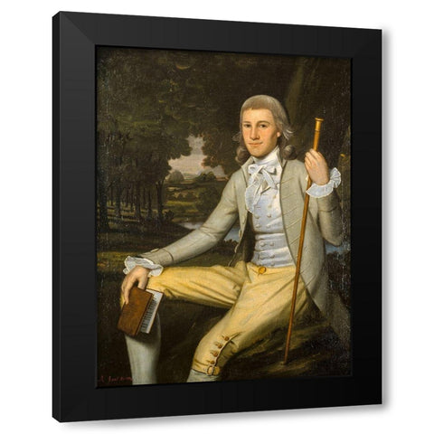 Moses Seymour Jr Black Modern Wood Framed Art Print with Double Matting by Earl, Ralph