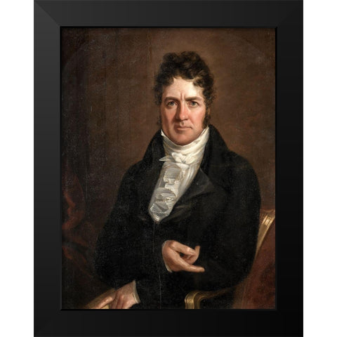Thomas Abthorpe Cooper Black Modern Wood Framed Art Print by Jarvis, John Wesley