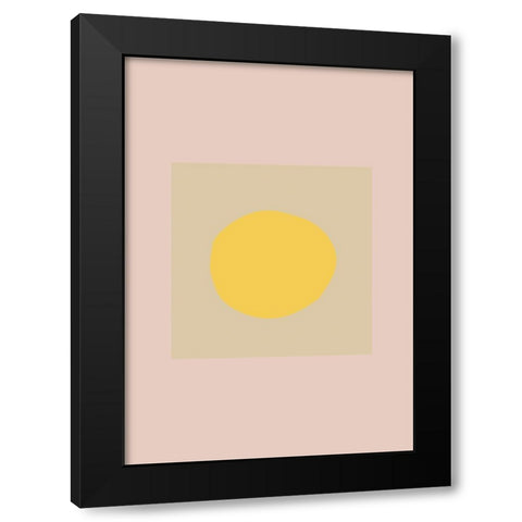 The Sun Black Modern Wood Framed Art Print by Uppsala Studio