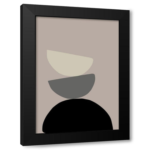 The Tower Black Modern Wood Framed Art Print by Uppsala Studio