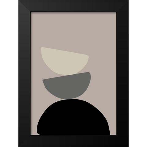 The Tower Black Modern Wood Framed Art Print by Uppsala Studio