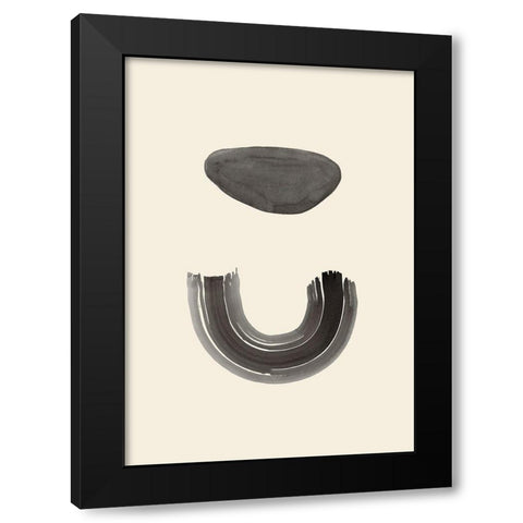 Arch and Stone Black Modern Wood Framed Art Print with Double Matting by Uppsala Studio