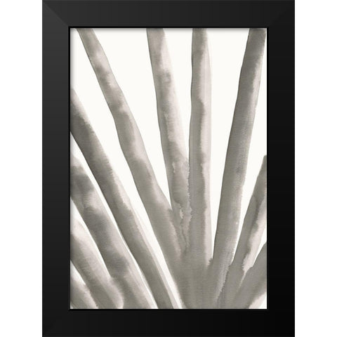 Aloe Vera Black Modern Wood Framed Art Print by Uppsala Studio
