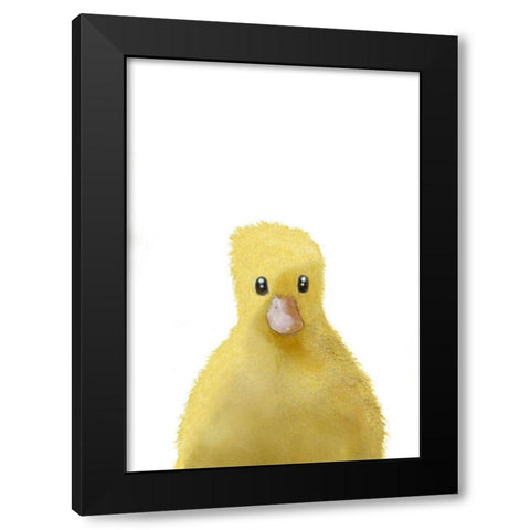 Duck Black Modern Wood Framed Art Print by Uppsala Studio