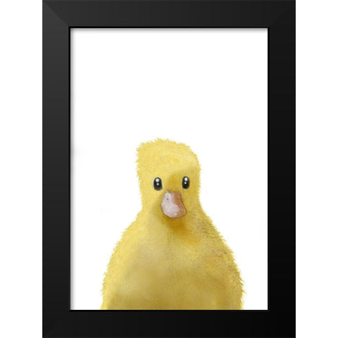 Duck Black Modern Wood Framed Art Print by Uppsala Studio
