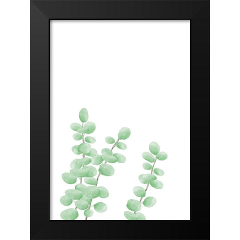 Branches Black Modern Wood Framed Art Print by Uppsala Studio