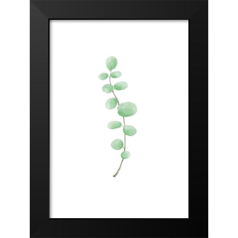 Branch Black Modern Wood Framed Art Print by Uppsala Studio
