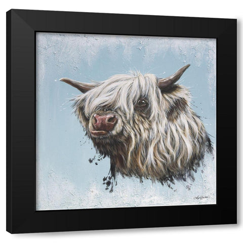 Chewy Coo Black Modern Wood Framed Art Print with Double Matting by Bawden, Angela