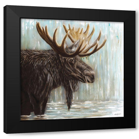 Adaption Black Modern Wood Framed Art Print by Bawden, Angela