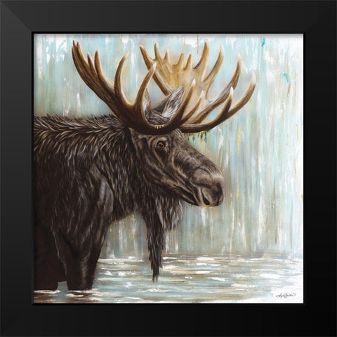 Adaption Black Modern Wood Framed Art Print by Bawden, Angela