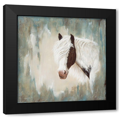 Whisper Black Modern Wood Framed Art Print by Bawden, Angela