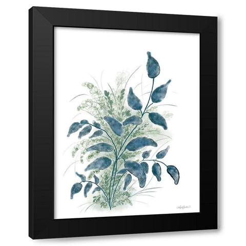 Bohemian Botanical II Black Modern Wood Framed Art Print with Double Matting by Bawden, Angela