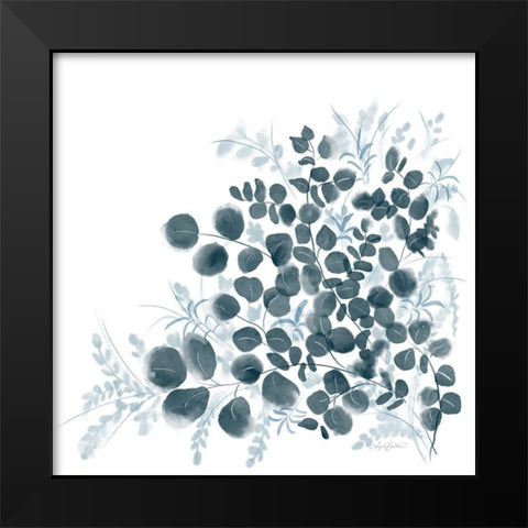 Eucalyptus Blues Black Modern Wood Framed Art Print by Bawden, Angela