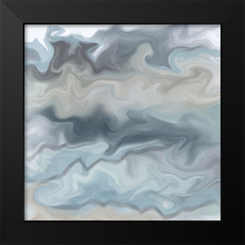Every Drop Creates a Ripple 2 Black Modern Wood Framed Art Print by Bawden, Angela