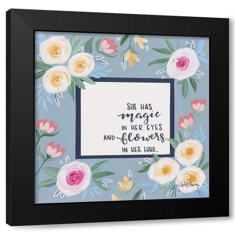 Magic in Her Eyes Black Modern Wood Framed Art Print by Chavez, April