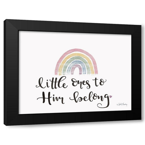 Little ones to Him Belong    Black Modern Wood Framed Art Print with Double Matting by Chavez, April