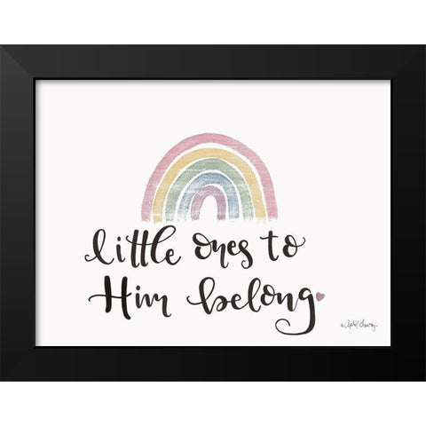 Little ones to Him Belong    Black Modern Wood Framed Art Print by Chavez, April