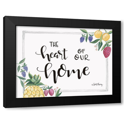 Fruit - Heart of Our Home Black Modern Wood Framed Art Print with Double Matting by Chavez, April