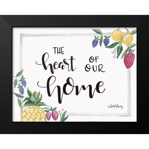 Fruit - Heart of Our Home Black Modern Wood Framed Art Print by Chavez, April