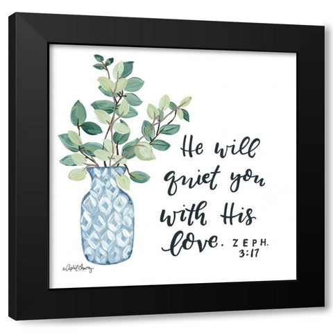 Quiet      Black Modern Wood Framed Art Print by Chavez, April