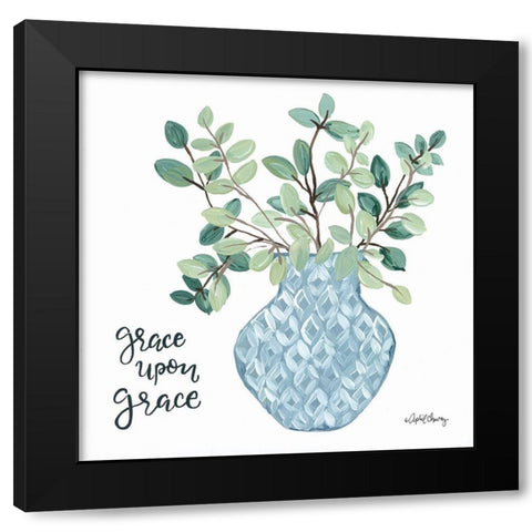 Grace Upon Grace   Black Modern Wood Framed Art Print by Chavez, April