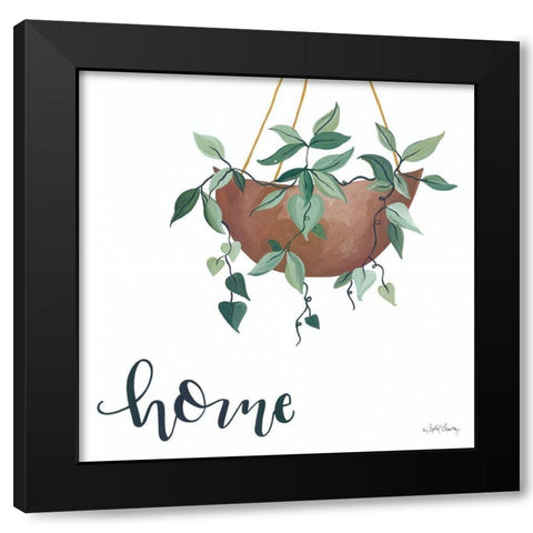 Home Is Where Your Plants Are      Black Modern Wood Framed Art Print with Double Matting by Chavez, April