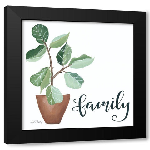 Plant Family     Black Modern Wood Framed Art Print with Double Matting by Chavez, April