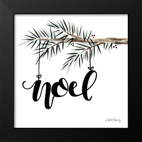 Noel Black Modern Wood Framed Art Print by Chavez, April