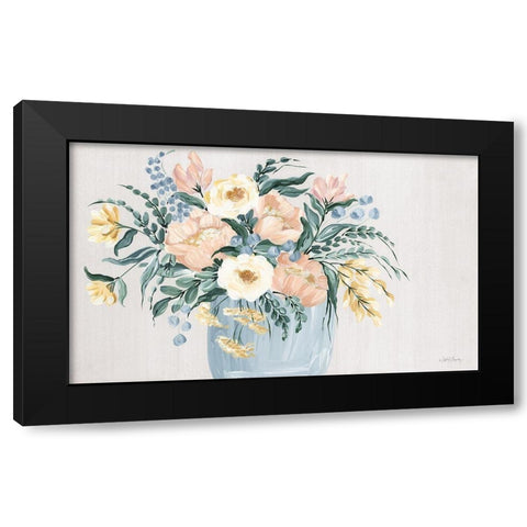 Spring Florals I   Black Modern Wood Framed Art Print with Double Matting by Chavez, April
