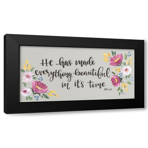 He Has Made Everything Beautiful Black Modern Wood Framed Art Print with Double Matting by Chavez, April