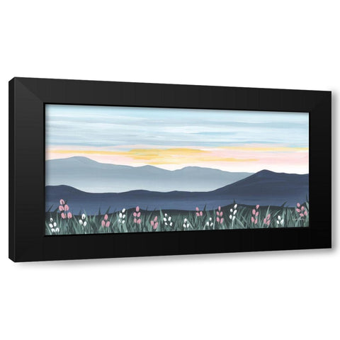 Sunset Over the Blue Ridge Black Modern Wood Framed Art Print by Chavez, April